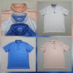 Lot Of 3 Bogey Bros Mens Golf  Performance Polo Shirt  Medium